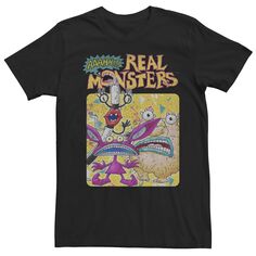 Мужское аааа!!! Футболка с логотипом Real Monsters Retro Trio Licensed Character