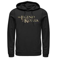 Мужская толстовка с логотипом Legend of Korra Golden Stone Nickelodeon, черный