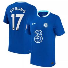 Мужская домашняя футболка Raheem Sterling Blue Chelsea 2022/23 Vapor Match Authentic Jersey Nike