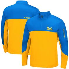 Мужская синяя/золотая куртка UCLA Bruins Triple Dog Dare с молнией четверти Colosseum