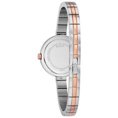 Женские двухцветные часы Rhapsody Diamond Accent из нержавеющей стали - 98P194 Bulova