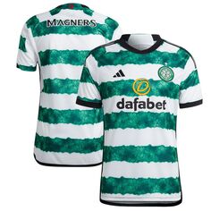 Мужская белая домашняя футболка Celtic 2023/24 реплика adidas