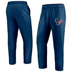 Мужские фирменные темно-синие спортивные штаны с логотипом Houston Texans Primary Logo Fanatics