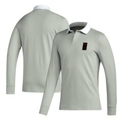 Мужская футболка-поло с длинными рукавами Player Grey Real Salt Lake Travel 2023 adidas