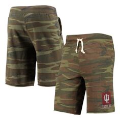 Мужские камуфляжные шорты Indiana Hoosiers Victory Lounge Alternative Apparel