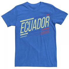 Мужская футболка Gonzales Ecuador с косыми полосками и логотипом Licensed Character