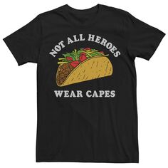 Мужская футболка Not All Heroes Wear накидки Taco Licensed Character