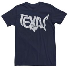 Мужская футболка с надписью Texas Lonestar Map Destination Licensed Character
