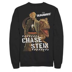 Мужской флисовый пуловер с графическим рисунком Runaways Chase Stein Raptor Portrait Marvel