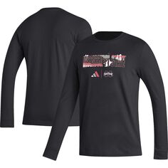 Мужская черная футболка с длинным рукавом Mississippi State Bulldogs Honoring Black Excellence adidas