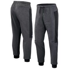Мужские брюки-джоггеры Milwaukee Brewers Authentic Collection Flux Performance серо-черного цвета с меланжевым отливом Nike