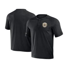Мужская черная футболка с надписью Fanatics NFL x Darius Rucker Collection New Orleans Saints в стиле реглан с надписью Henley