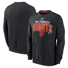 Мужской черный пуловер San Francisco Giants Cooperstown Collection Team Shout Out Nike