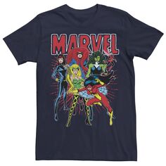 Мужская и женская футболка для групповых снимков Marvel