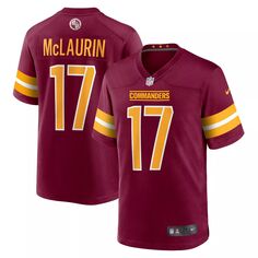 Мужская игровая майка Terry McLaurin Burgundy Washington Commanders Nike