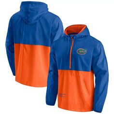 Мужская брендовая куртка-анорак с капюшоном и молнией до половины цвета Florida Gators Thrill Seeker Fanatics