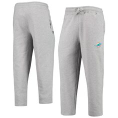 Мужские серые спортивные штаны для бега Miami Dolphins Option Starter