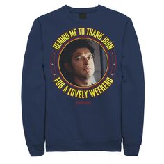 Мужской пуловер с капюшоном «Парк Юрского периода» «Напомни мне бит Джона» Licensed Character, синий