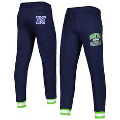 Мужские брюки для бега из флиса темно-синего цвета для колледжа Seattle Seahawks Blitz Starter