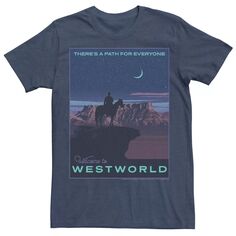 Мужская футболка с плакатом Westworld Path For Every Licensed Character
