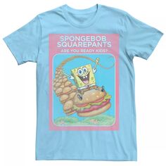 Мужская винтажная детская футболка с плакатом «Губка Боб Квадратные Штаны» Are You Ready Nickelodeon