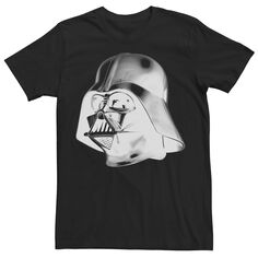 Мужская футболка со шлемом Дарта Вейдера и негативным рисунком Star Wars
