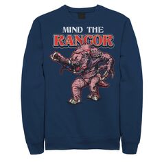 Мужской свитшот с портретом Star Wars Mind The Rancor Licensed Character, синий