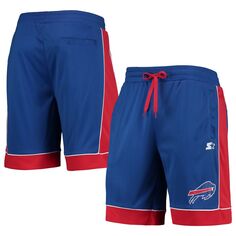 Мужские королевские/красные модные шорты Buffalo Bills, любимые поклонниками Starter