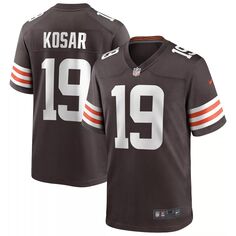 Мужская майка игрока пенсионера Bernie Kosar Brown Cleveland Browns Game Nike