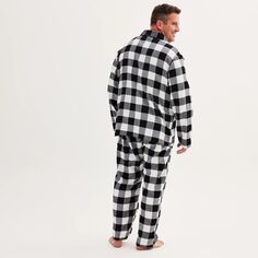 Мужской пижамный комплект с открытым низом и верхом в клетку Buffalo Jammies For Your Families