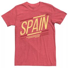 Мужская футболка Gonzales Spain с косыми полосками и логотипом Licensed Character