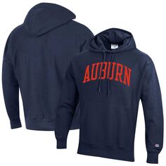 Мужской темно-рыжий пуловер с капюшоном обратного плетения Team Arch Auburn Tigers Team Arch Champion