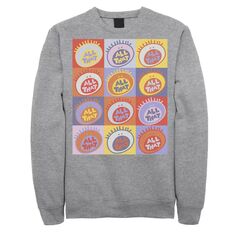 Мужской флисовый пуловер с графическим рисунком All That Classic Vintage Logo Nickelodeon