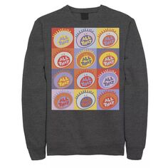 Мужской флисовый пуловер с графическим рисунком All That Classic Vintage Logo Nickelodeon