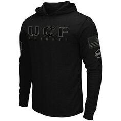 Мужская черная футболка с длинным рукавом с капюшоном UCF Knights OHT Military Appreciation Colosseum