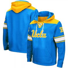 Мужской синий пуловер с капюшоном и логотипом UCLA Bruins 2.0 Colosseum