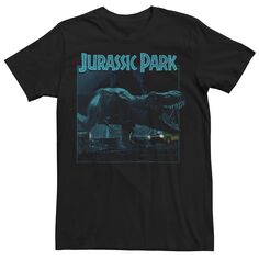 Мужская синяя футболка с плакатом тираннозавра Юрского периода Licensed Character