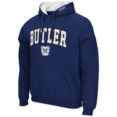 Мужской темно-синий пуловер с капюшоном Butler Bulldogs Arch и Logo Colosseum