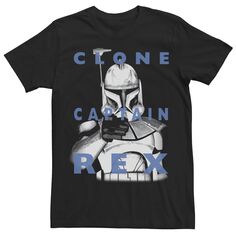 Мужская футболка с надписью «Звездные войны: Войны клонов» Clone Captain Rex Licensed Character