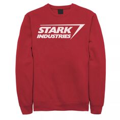 Мужской свитшот с логотипом Marvel Iron Man Stark Industries Licensed Character, красный