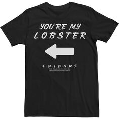 Мужская футболка Friends You&apos;re My Lobster с надписью Licensed Character