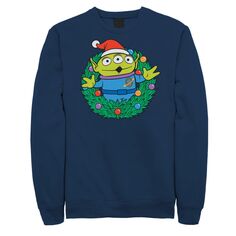 Мужской флисовый пуловер с рисунком «История игрушек Чужой» с рождественским венком Disney / Pixar