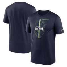 Мужская темно-синяя футболка Seattle Seahawks Legend Icon Performance Nike