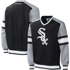 Мужской черный пуловер Chicago White Sox Yardline, ветровка Starter
