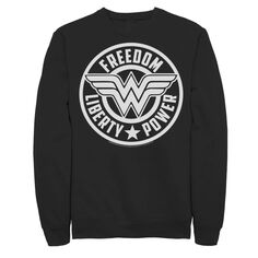Мужской свитшот с логотипом Wonder Woman Freedom Liberty Power DC Comics