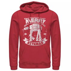 Мужская толстовка с капюшоном AT-AT Christmas Merry Sithmas Holiday Star Wars