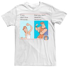 Мужская футболка Hercules Meme Portrait в сетку Disney