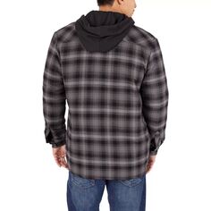 Фланелевая куртка-рубашка свободного кроя с капюшоном и флисом Big &amp; Tall в клетку Dickies