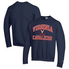 Мужской темно-синий пуловер Virginia Cavaliers High Motor Champion