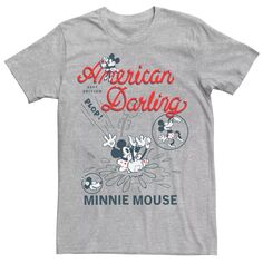 Мужская футболка с изображением Минни Маус American Darling Comic Disney
